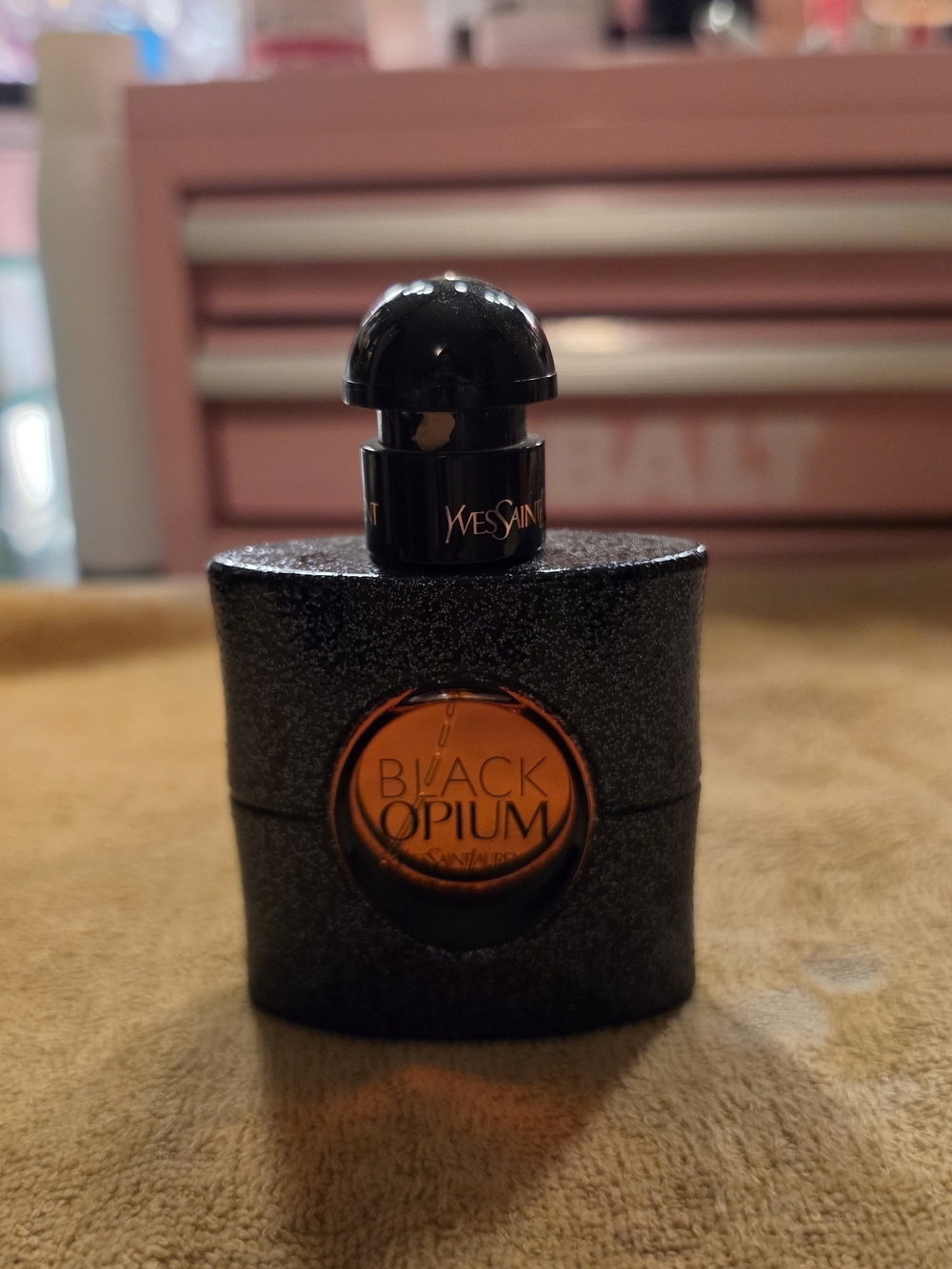 Yves Saint Laurent Black Opium Miniature Bottle - Black and Amber